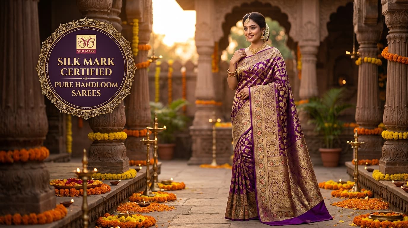 Katan Pure Silk Banarasi Brocade Saree
