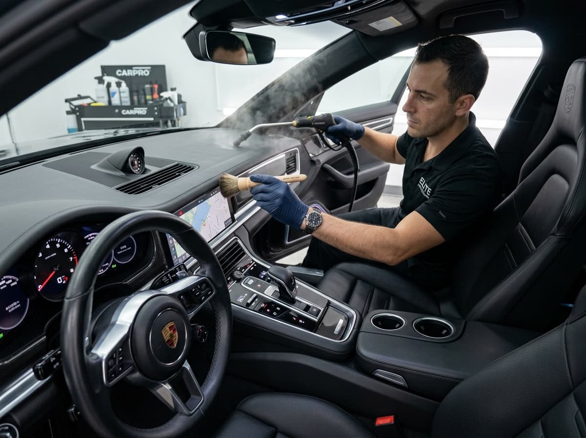 Cockpit Steam Sanitization & Leather Spa