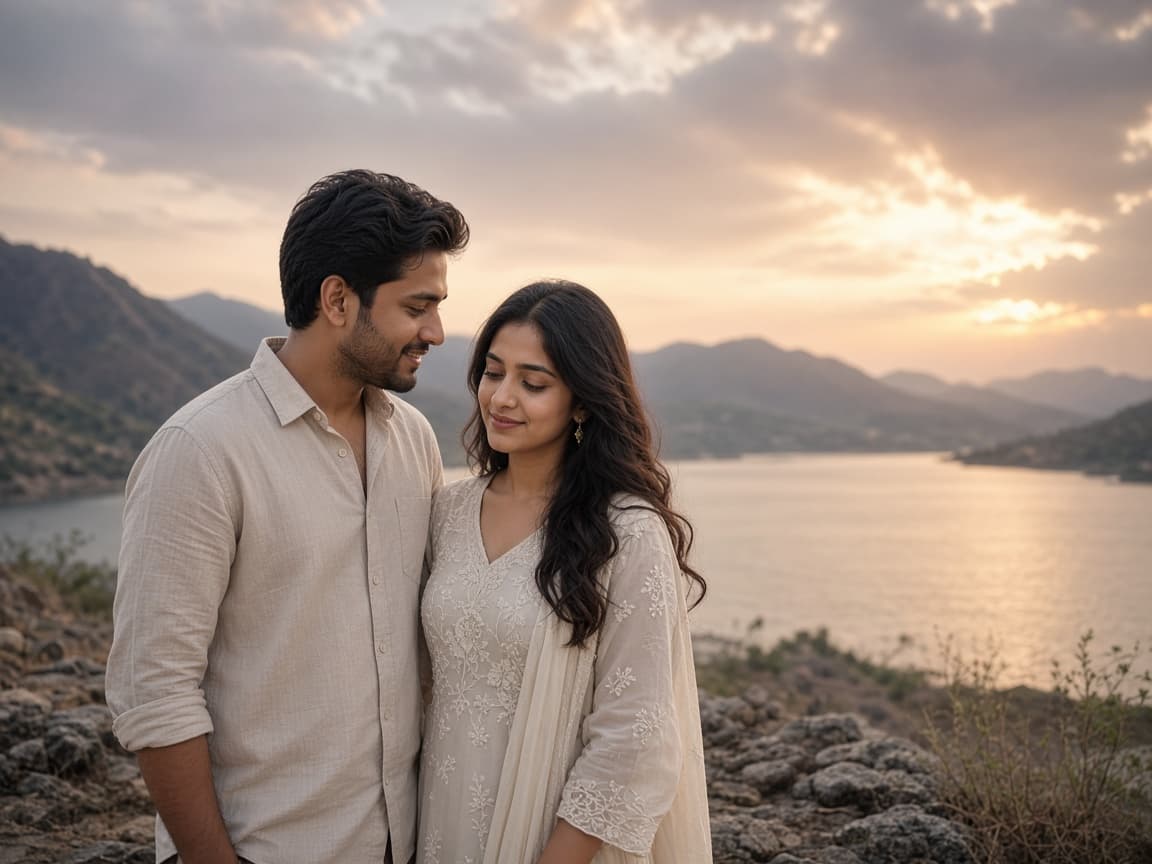 Pre-wedding outdoor couple