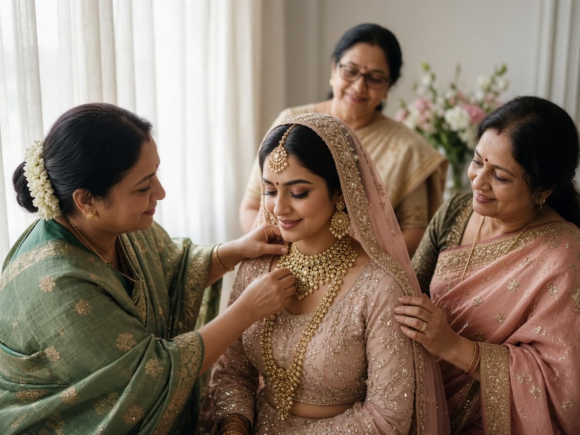 Bridal getting ready